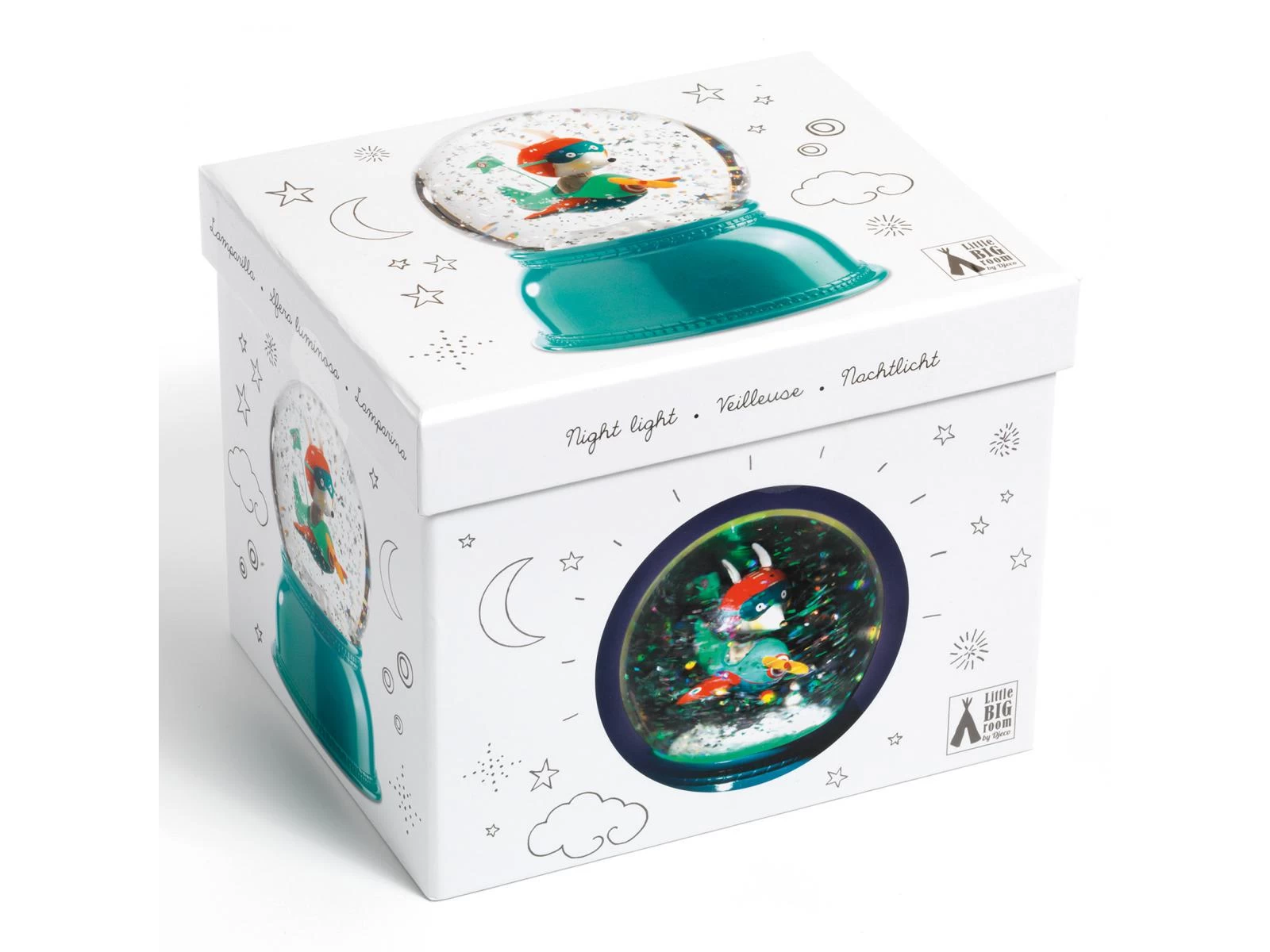 Djeco DD03407 - Veilleuses Boule à Neige Avion 1 Djeco DD03407 - Veilleuses Boule à Neige Avion