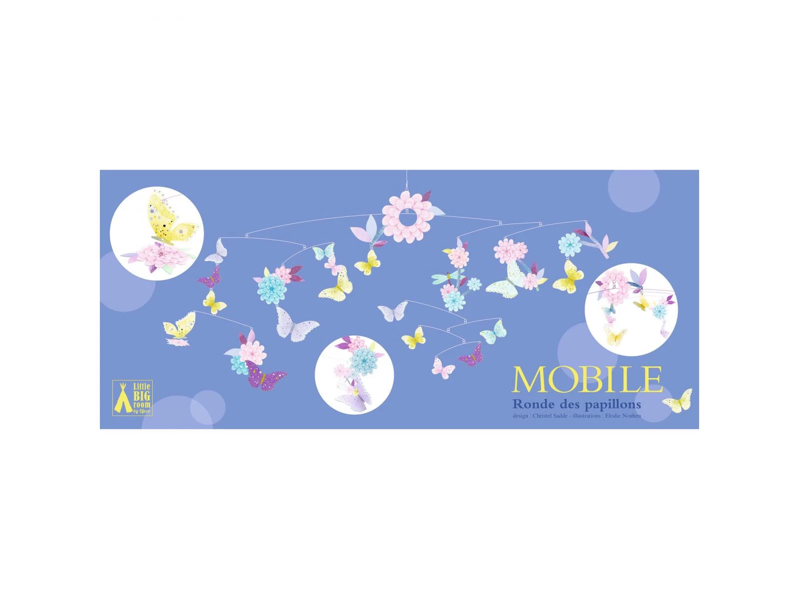 Djeco DD04320 - Mobiles Papier Ronde Des Papillons 4 Djeco DD04320 - Mobiles Papier Ronde Des Papillons – Image 4