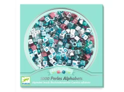 Djeco DJ00030 - Perles Alphabet, Argent
