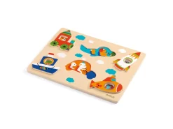 Djeco DJ01063 - Puzzles Relief - Coucou-vroum -Djeco Le Paradis Des Jouets djeco dj01063 puzzles relief coucou vroum 1600 2