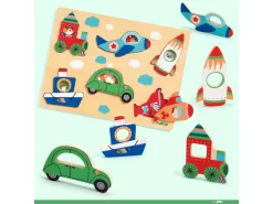 Djeco DJ01063 - Puzzles Relief - Coucou-vroum -Djeco Le Paradis Des Jouets djeco dj01063 puzzles relief coucou vroum 1600 4
