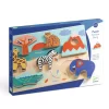 Djeco DJ01068 - Puzzles Relief - Savana Story