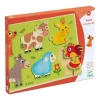Djeco DJ01259 - Puzzles Bois - Coucou-cow