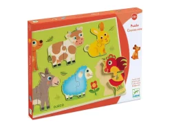 Djeco DJ01259 - Puzzles Bois - Coucou-cow