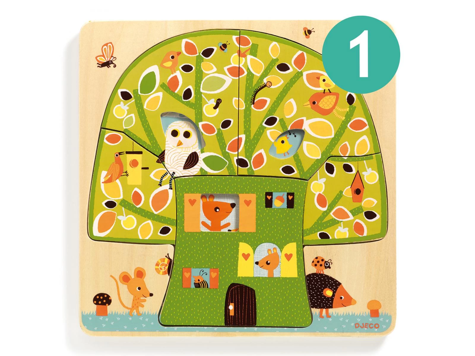 Djeco DJ01481 - Puzzles Bois 3 Niveaux - Chez-nut 3 Djeco DJ01481 - Puzzles Bois 3 Niveaux - Chez-nut – Image 3