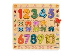 Djeco DJ01801 - Puzzles éducatif Bois - 1-10