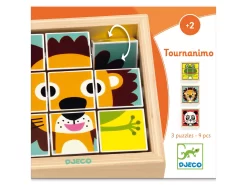Djeco DJ01953 - Puzzles Bois - Tournanimo -Djeco Le Paradis Des Jouets djeco dj01953 puzzles bois tournanimo 1600 3