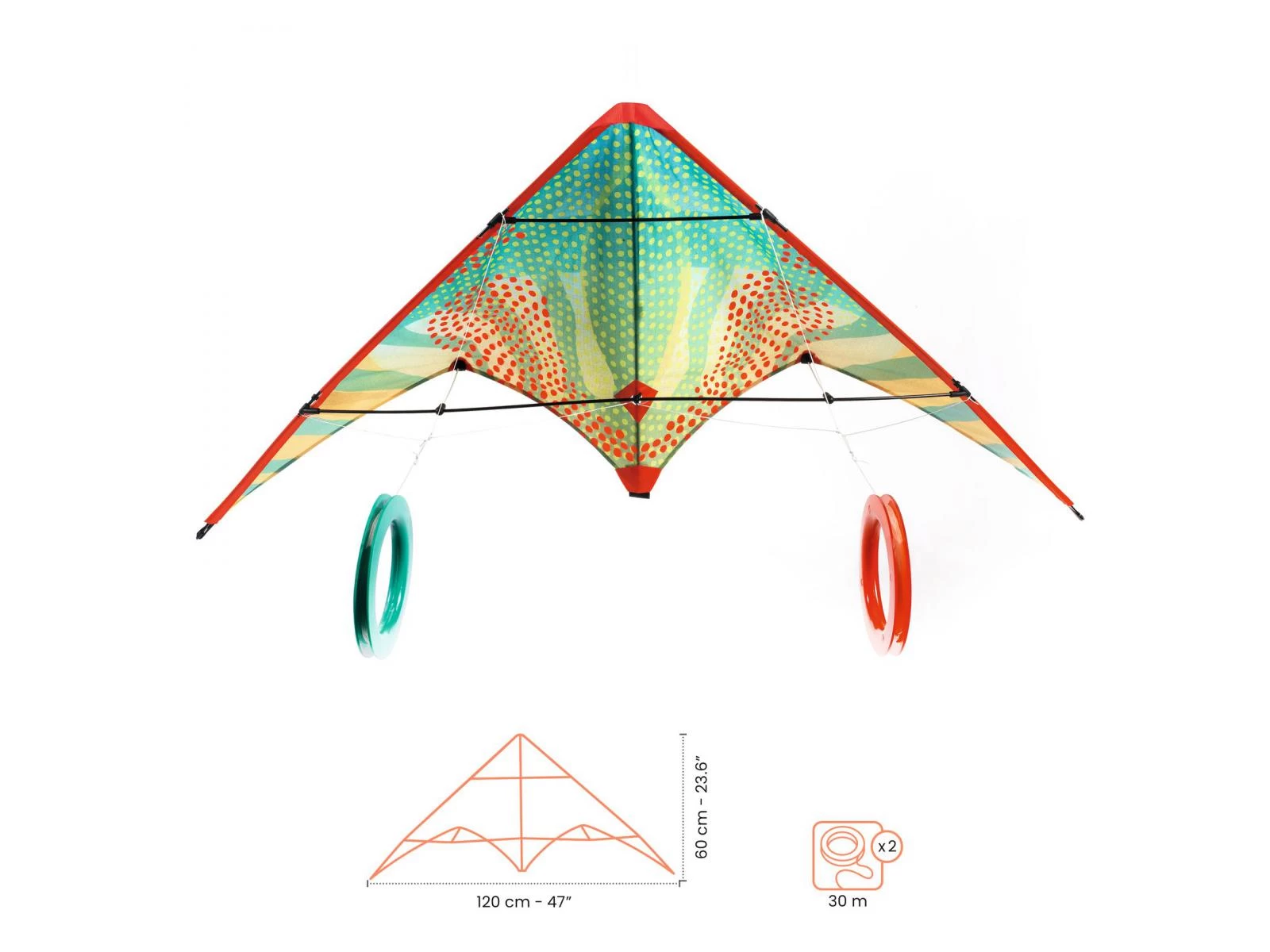 Djeco DJ02164 - Cerfs-volants - Red Dots 2 Djeco DJ02164 - Cerfs-volants - Red Dots – Image 2