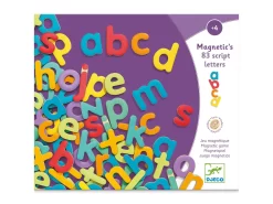 Djeco DJ03102 - Magnétiques Bois - 83 Script Letters -Djeco Le Paradis Des Jouets djeco dj03102 magnetiques bois 83 script letters 1600 2
