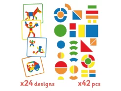 Djeco DJ03130 - Magnétiques Bois - Geoforme -Djeco Le Paradis Des Jouets djeco dj03130 magnetiques bois geoforme 1600 2