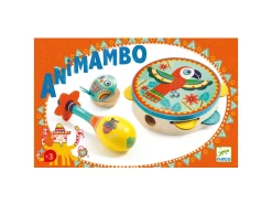 Djeco DJ06016 - Animambo - Set De 3 Instruments Tambourin-Maracas-Castagnette -Djeco Le Paradis Des Jouets djeco dj06016 animambo set de 3 instruments tambourin maracas castagnette 1600 3