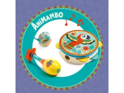 Djeco DJ06016 - Animambo - Set De 3 Instruments Tambourin-Maracas-Castagnette -Djeco Le Paradis Des Jouets djeco dj06016 animambo set de 3 instruments tambourin maracas castagnette 1600 4