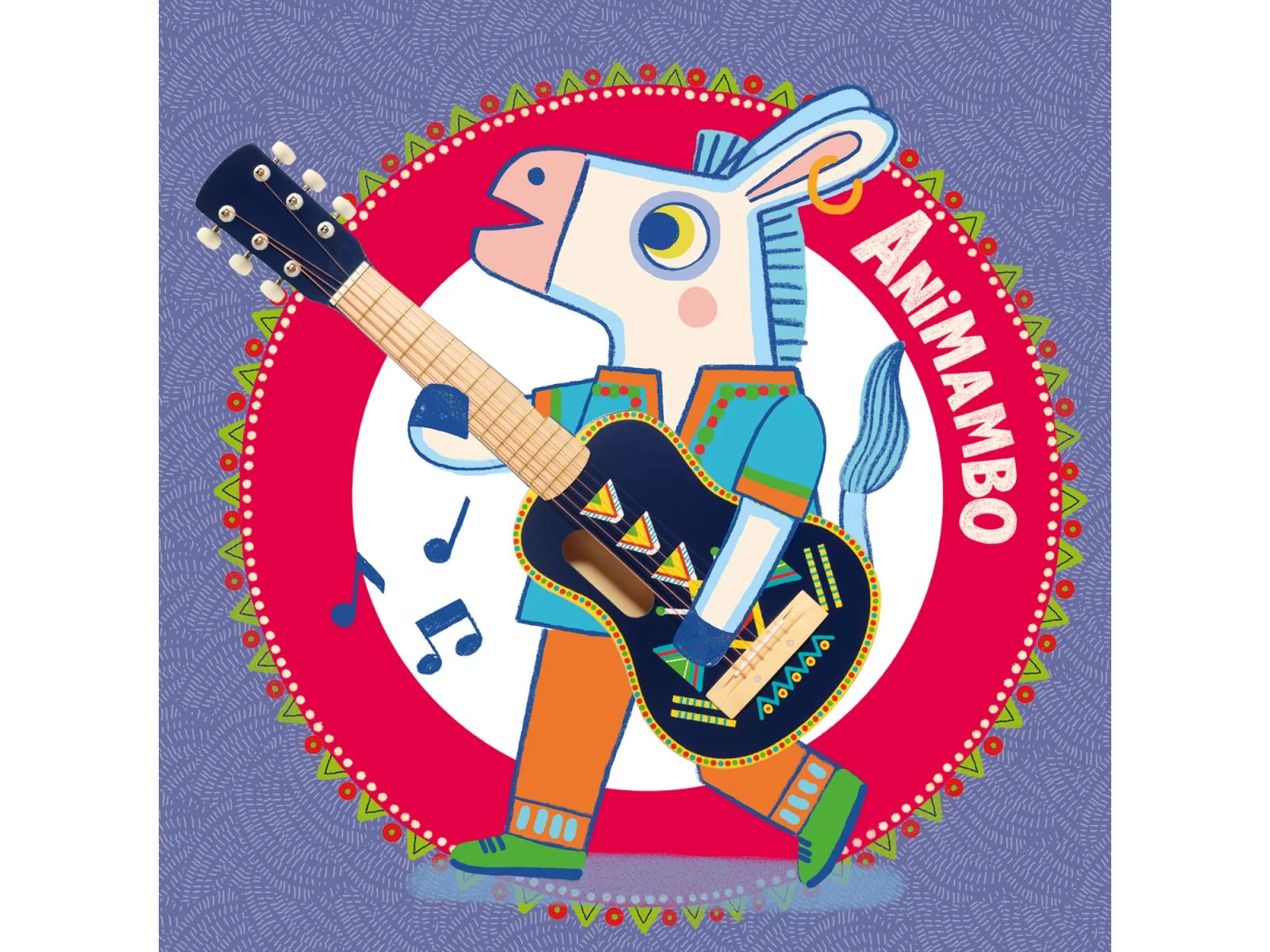 Djeco DJ06024 - Animambo - Guitare 6 Cordes Métalliques 5 Djeco DJ06024 - Animambo - Guitare 6 Cordes Métalliques – Image 5