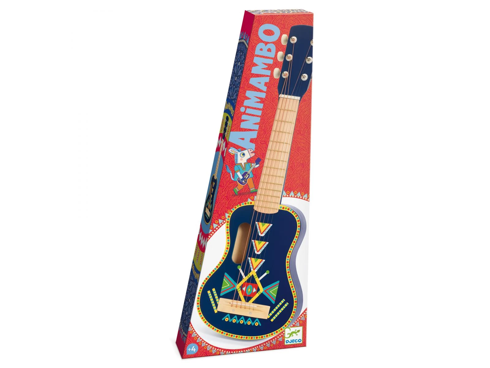 Djeco DJ06024 - Animambo - Guitare 6 Cordes Métalliques 1 Djeco DJ06024 - Animambo - Guitare 6 Cordes Métalliques