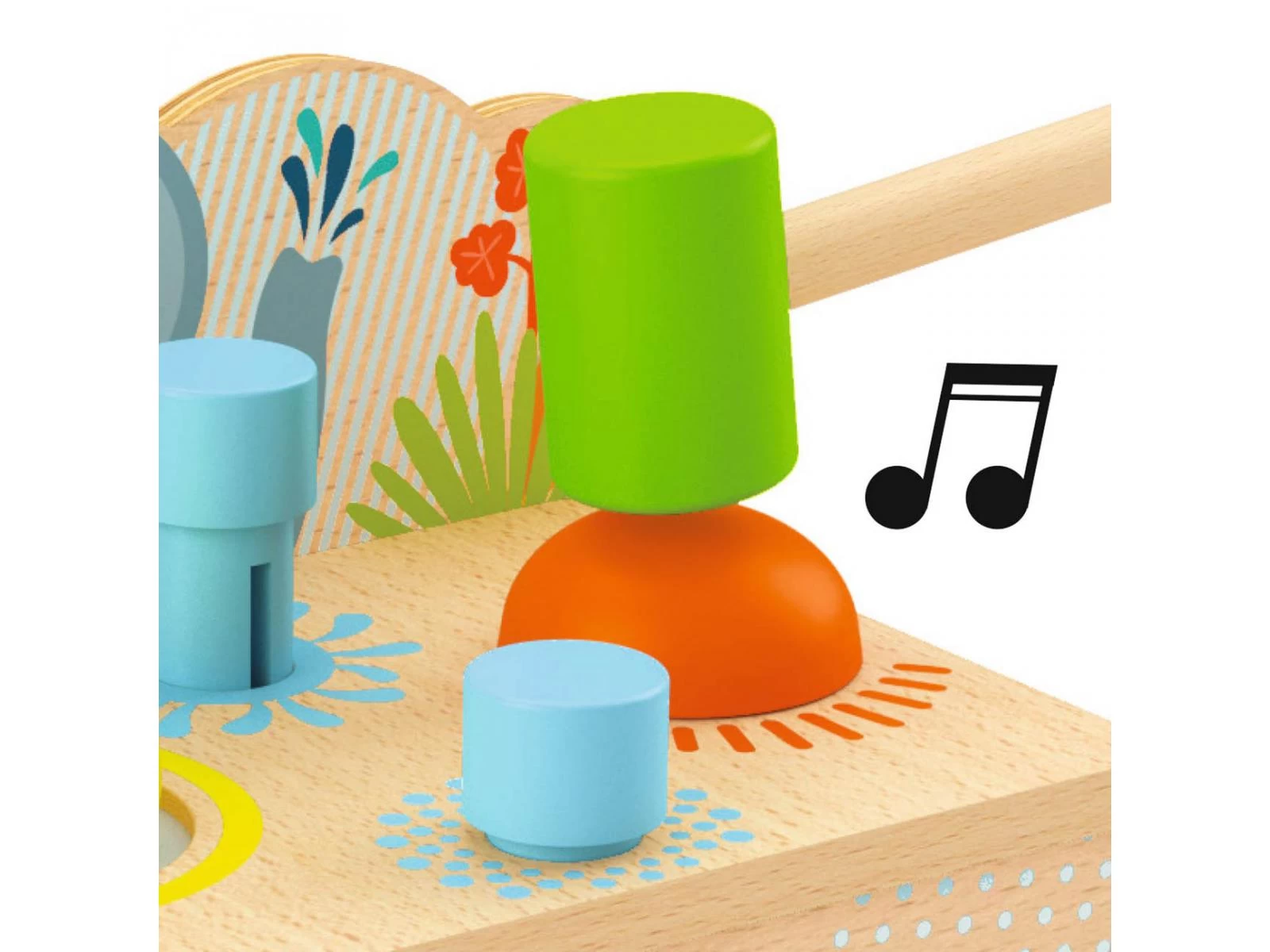 Djeco DJ06293 - Baby Couleur - Multi Tap 2 Djeco DJ06293 - Baby Couleur - Multi Tap – Image 2