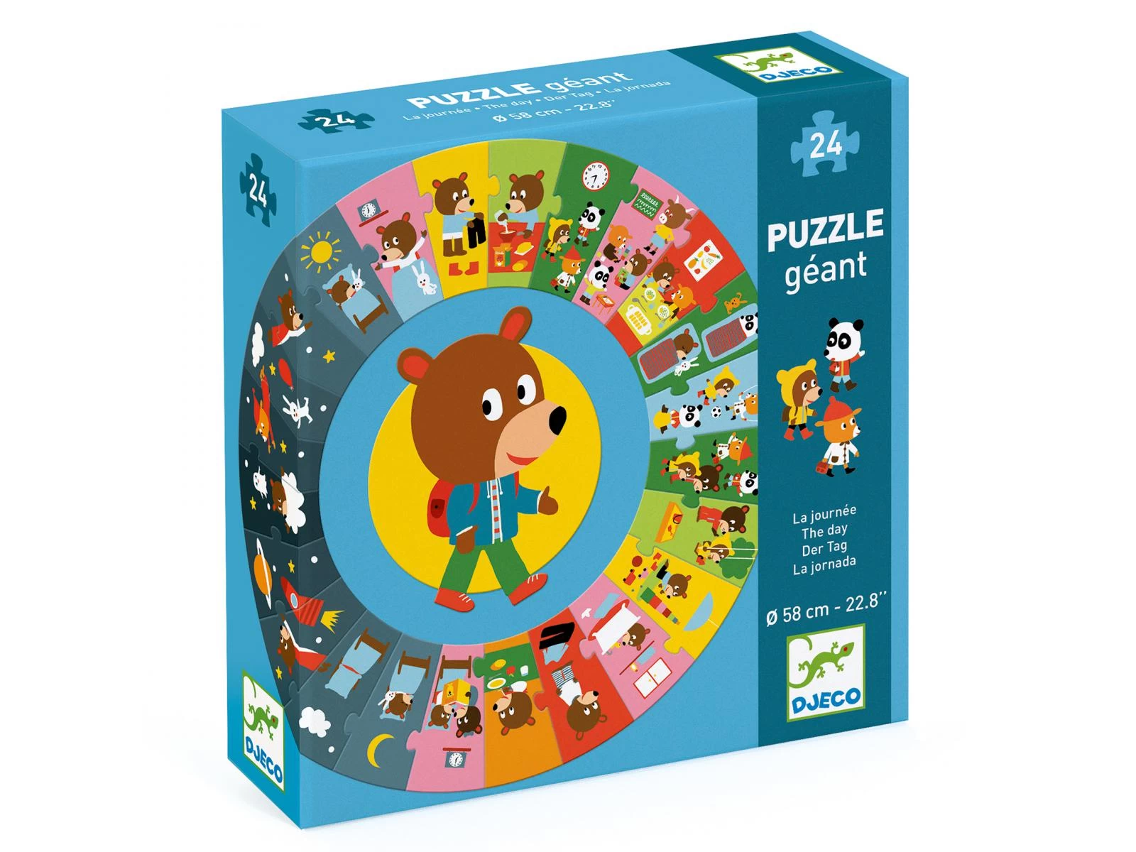 Djeco DJ07015 - Puzzles Géants - La Journée 1 Djeco DJ07015 - Puzzles Géants - La Journée