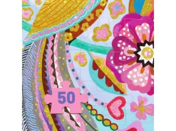 Djeco DJ07022 - Wizzy Puzzles - L'oiseau étincelant - 50 Pcs -Djeco Le Paradis Des Jouets djeco dj07022 wizzy puzzles l oiseau etincelant 50 pcs 1600 2