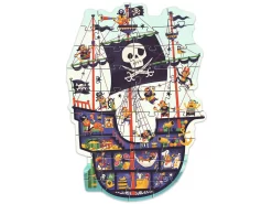 Djeco DJ07129 - Puzzles Géants - Le Bateau Des Pirates