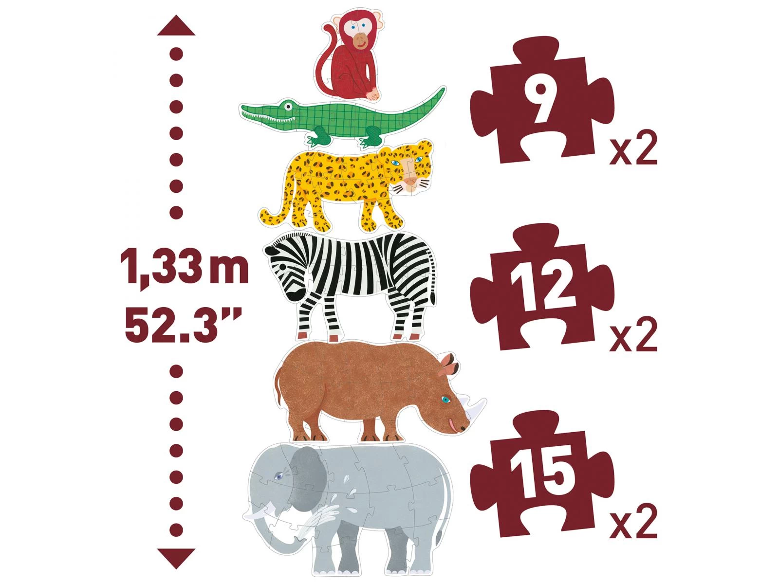 Djeco DJ07147 - Puzzles évolutifs - Henri & Ses Amis 3 Djeco DJ07147 - Puzzles évolutifs - Henri & Ses Amis – Image 3