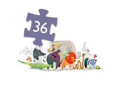 Djeco DJ07171 - Puzzles Géants - La Parade Des Animaux -Djeco Le Paradis Des Jouets djeco dj07171 puzzles geants la parade des animaux 1600 2