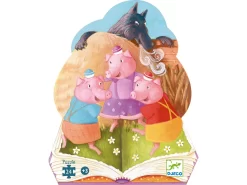 Djeco DJ07212 - Puzzles Silhouettes - Les Trois Petits Cochons - 24 Pcs -Djeco Le Paradis Des Jouets djeco dj07212 puzzles silhouettes les trois petits cochons 24 pcs 1600 3