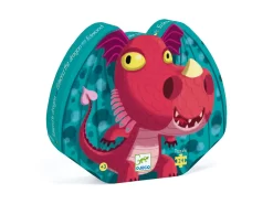 Djeco DJ07214 - Puzzles Silhouettes - Edmond Le Dragon - 24 Pcs