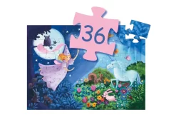 Djeco DJ07225 - Puzzles Silhouettes - La Fée Et La Licorne - 36 Pcs -Djeco Le Paradis Des Jouets djeco dj07225 puzzles silhouettes la fee et la licorne 36 pcs 1600 2