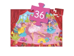 Djeco DJ07227 - Puzzles Silhouettes - La Ballerine à La Fleur - 36 Pcs -Djeco Le Paradis Des Jouets djeco dj07227 puzzles silhouettes la ballerine a la fleur 36 pcs 1600 2
