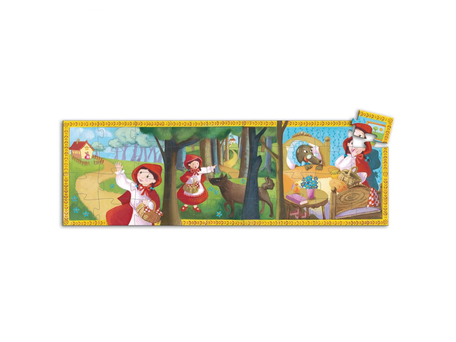 Djeco DJ07230 - Puzzles Silhouettes - Le Petit Chaperon Rouge - 36 Pcs 2 Djeco DJ07230 - Puzzles Silhouettes - Le Petit Chaperon Rouge - 36 Pcs – Image 2