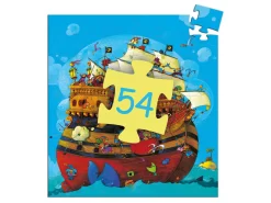 Djeco DJ07241 - Puzzles Silhouettes - Bateau De Barberousse - 54pcs -Djeco Le Paradis Des Jouets djeco dj07241 puzzles silhouettes bateau de barberousse 54pcs 1600 2