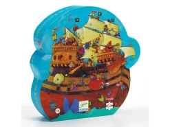Djeco DJ07241 - Puzzles Silhouettes - Bateau De Barberousse - 54pcs