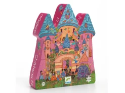 Djeco DJ07246 - Puzzles Silhouettes - Château Féerique - 54 Pcs