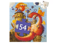 Djeco DJ07256 - Puzzles Silhouettes - Vaillant Et Les Dragons - 54 Pcs -Djeco Le Paradis Des Jouets djeco dj07256 puzzles silhouettes vaillant et les dragons 54 pcs 1600 2