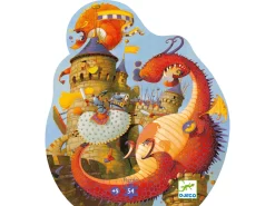 Djeco DJ07256 - Puzzles Silhouettes - Vaillant Et Les Dragons - 54 Pcs -Djeco Le Paradis Des Jouets djeco dj07256 puzzles silhouettes vaillant et les dragons 54 pcs 1600 3