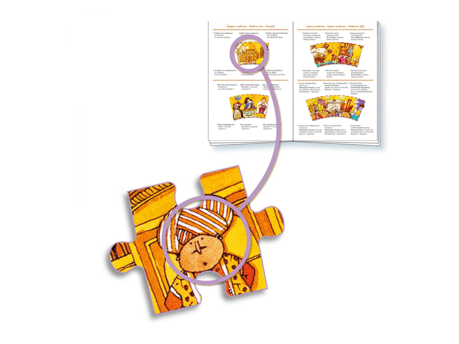 Djeco DJ07470 - Puzzles Observation - Histoire - 350 Pcs + Livret 5 Djeco DJ07470 - Puzzles Observation - Histoire - 350 Pcs + Livret – Image 5