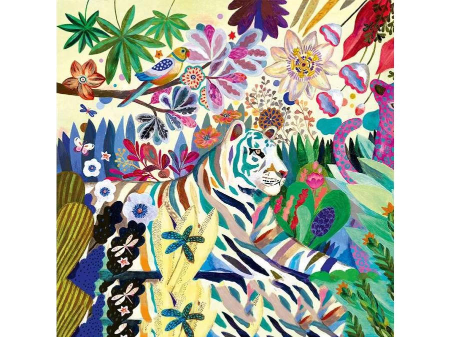 Djeco DJ07647 - Puzzles Gallery - Rainbow Tigers - 1000 Pcs 2 Djeco DJ07647 - Puzzles Gallery - Rainbow Tigers - 1000 Pcs – Image 2