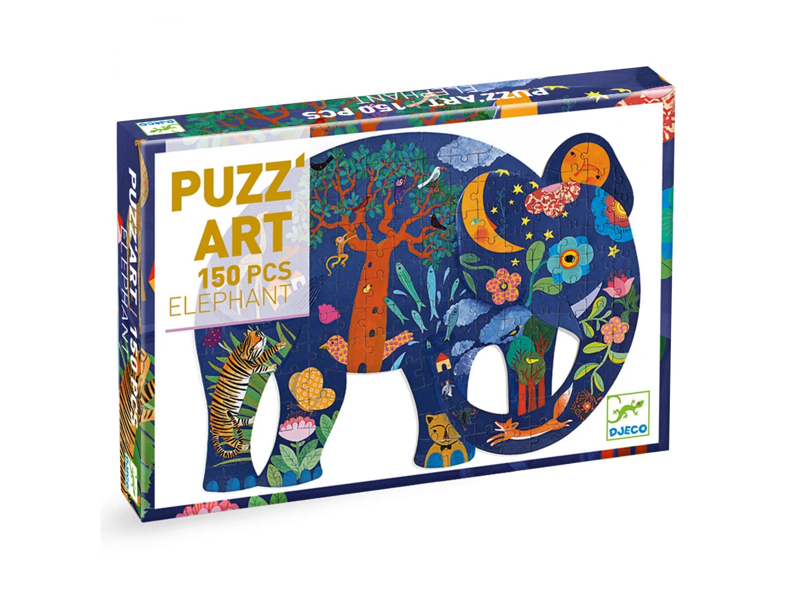Djeco DJ07652 - Puzz'Art - Eléphant - 150 Pcs
