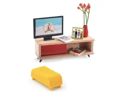 Djeco DJ07827 - Maisons De Poupées - Le Salon Télévision