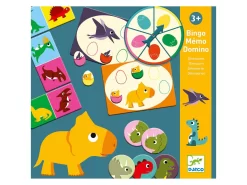 Djeco DJ08132 - Mémo, Loto, Domino - Bingo Memo Domino - Dinosaures -Djeco Le Paradis Des Jouets djeco dj08132 memo loto domino bingo memo domino dinosaures 1600 2