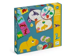 Djeco DJ08132 - Mémo, Loto, Domino - Bingo Memo Domino - Dinosaures