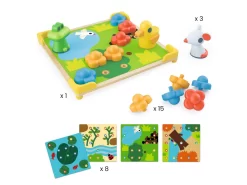 Djeco DJ08142 - Jeux éducatifs - Mosaïco - Ducky & Co -Djeco Le Paradis Des Jouets djeco dj08142 jeux educatifs mosaico ducky co 1600 2