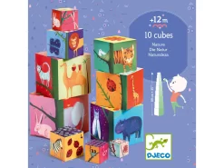 Djeco DJ08505 - Cubes Premier âge - 10 Cubes Nature Et Animaux -Djeco Le Paradis Des Jouets djeco dj08505 cubes premier age 10 cubes nature et animaux 1600 3