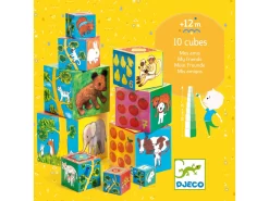 Djeco DJ08506 - Cubes Premier âge - 10 Cubes Mes Amis -Djeco Le Paradis Des Jouets djeco dj08506 cubes premier age 10 cubes mes amis 1600 3
