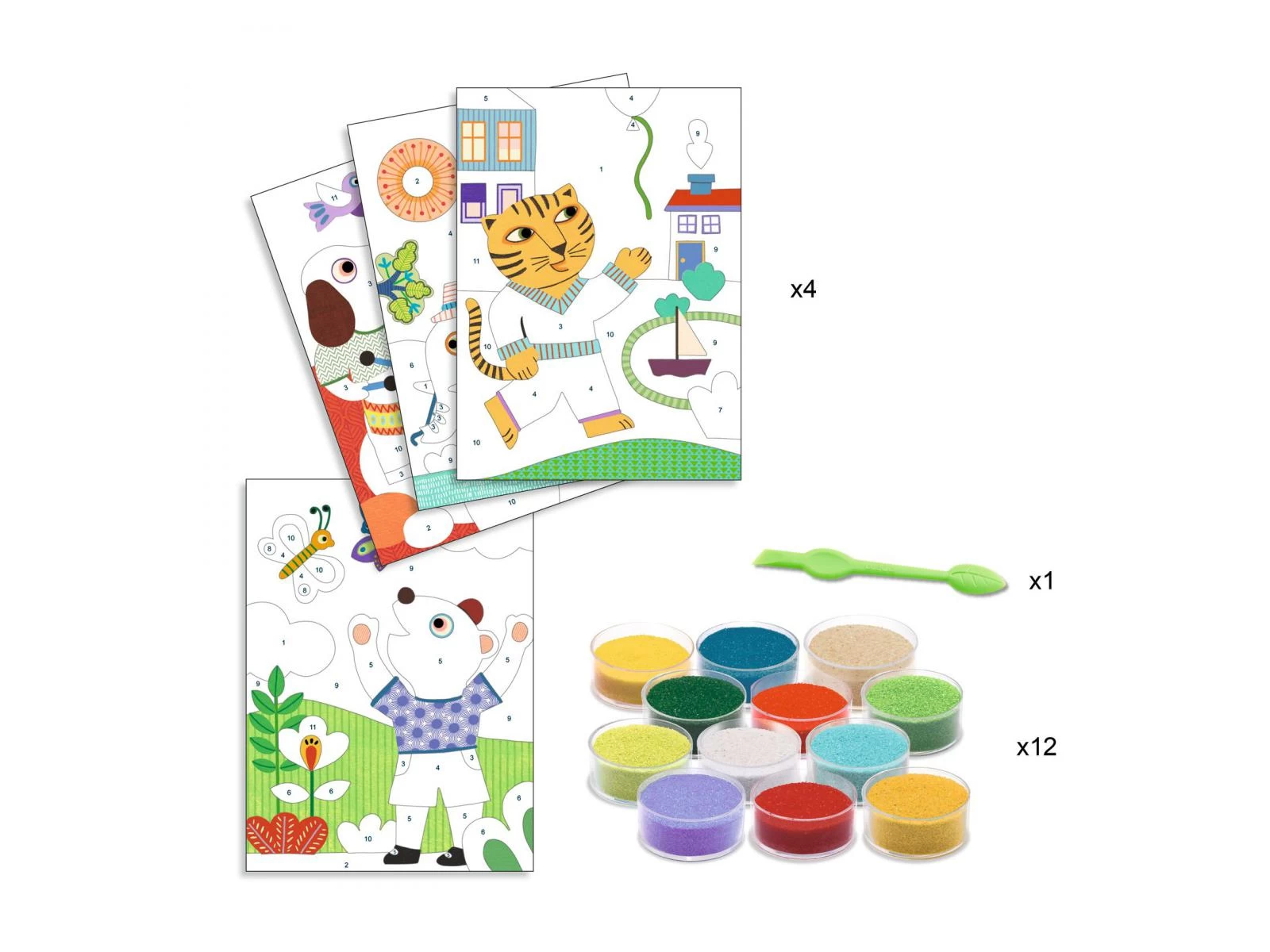 Djeco DJ08660 - Sables Colorés - En Plein Air 3 Djeco DJ08660 - Sables Colorés - En Plein Air – Image 3