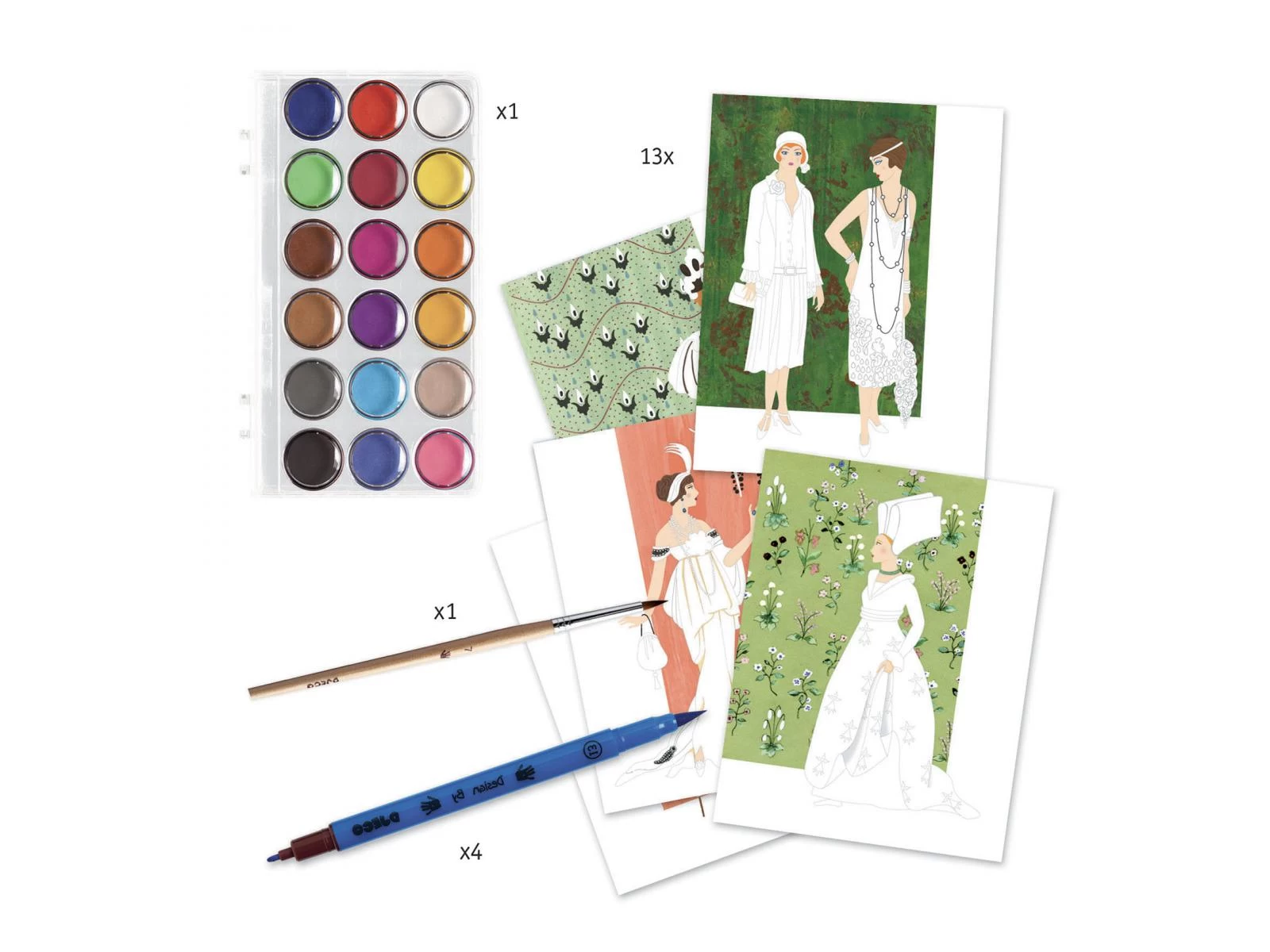 Djeco DJ08734 - Dessin Et Coloriage - Les Robes Au Fil Du Temps 3 Djeco DJ08734 - Dessin Et Coloriage - Les Robes Au Fil Du Temps – Image 3