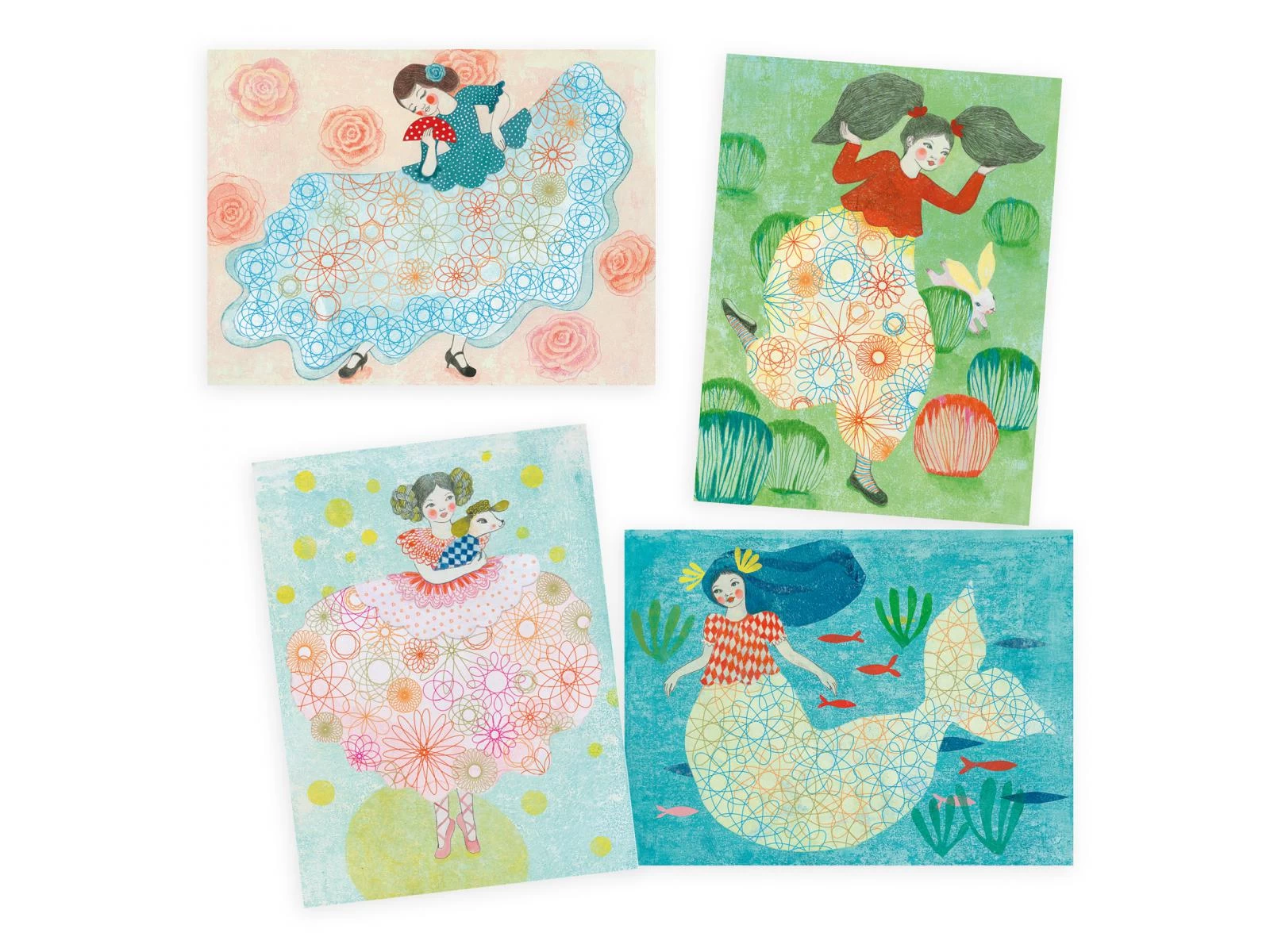 Djeco DJ08737 - Dessin Et Coloriage - Spirales - Motifs De Robes 2 Djeco DJ08737 - Dessin Et Coloriage - Spirales - Motifs De Robes – Image 2