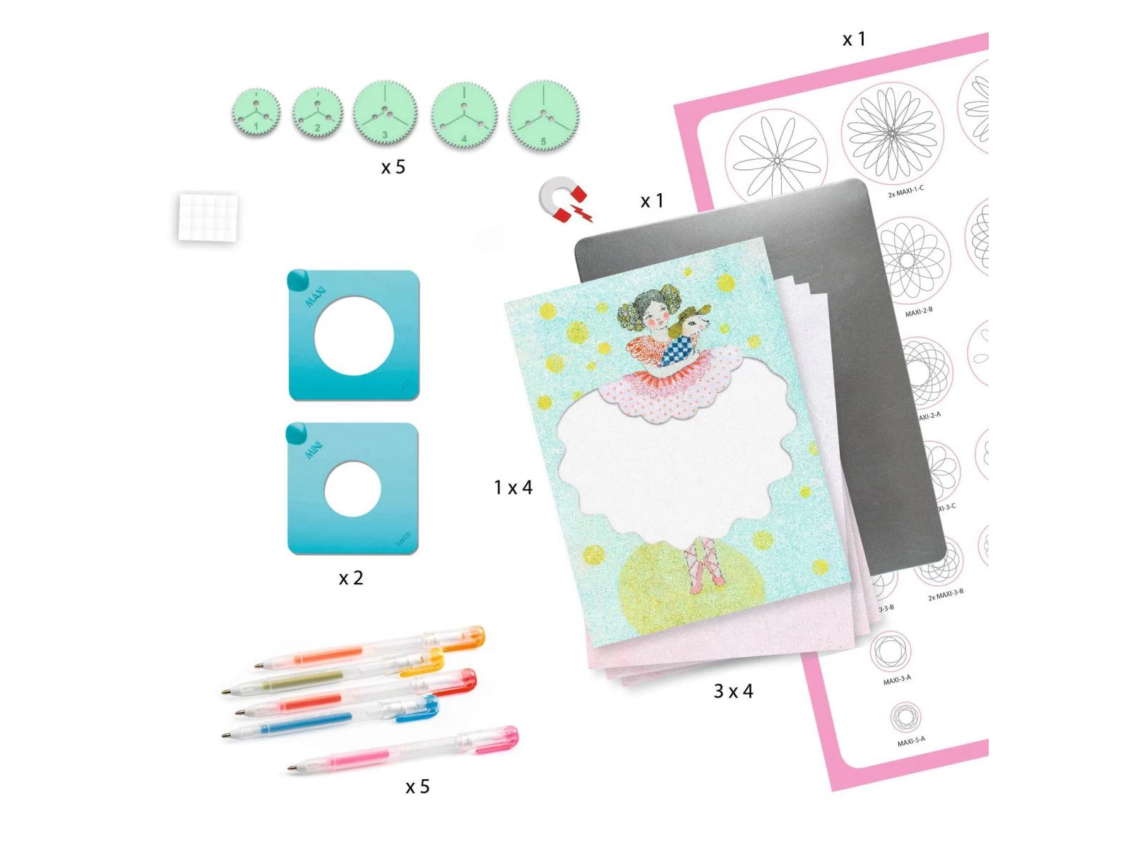 Djeco DJ08737 - Dessin Et Coloriage - Spirales - Motifs De Robes 3 Djeco DJ08737 - Dessin Et Coloriage - Spirales - Motifs De Robes – Image 3