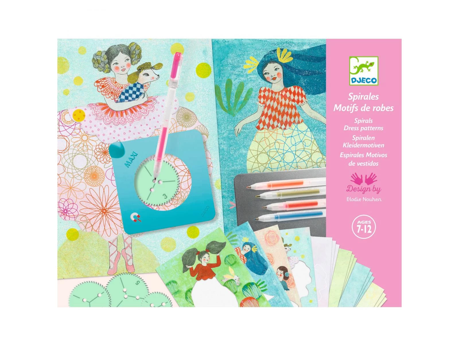 Djeco DJ08737 - Dessin Et Coloriage - Spirales - Motifs De Robes 4 Djeco DJ08737 - Dessin Et Coloriage - Spirales - Motifs De Robes – Image 4