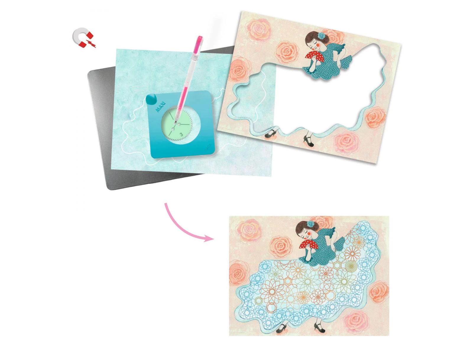 Djeco DJ08737 - Dessin Et Coloriage - Spirales - Motifs De Robes 5 Djeco DJ08737 - Dessin Et Coloriage - Spirales - Motifs De Robes – Image 5