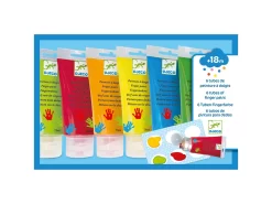 Djeco DJ08860 - Les Couleurs Des Petits - 6 Tubes De Peinture à Doigts -Djeco Le Paradis Des Jouets djeco dj08860 les couleurs des petits 6 tubes de peinture a doigts 1600 3